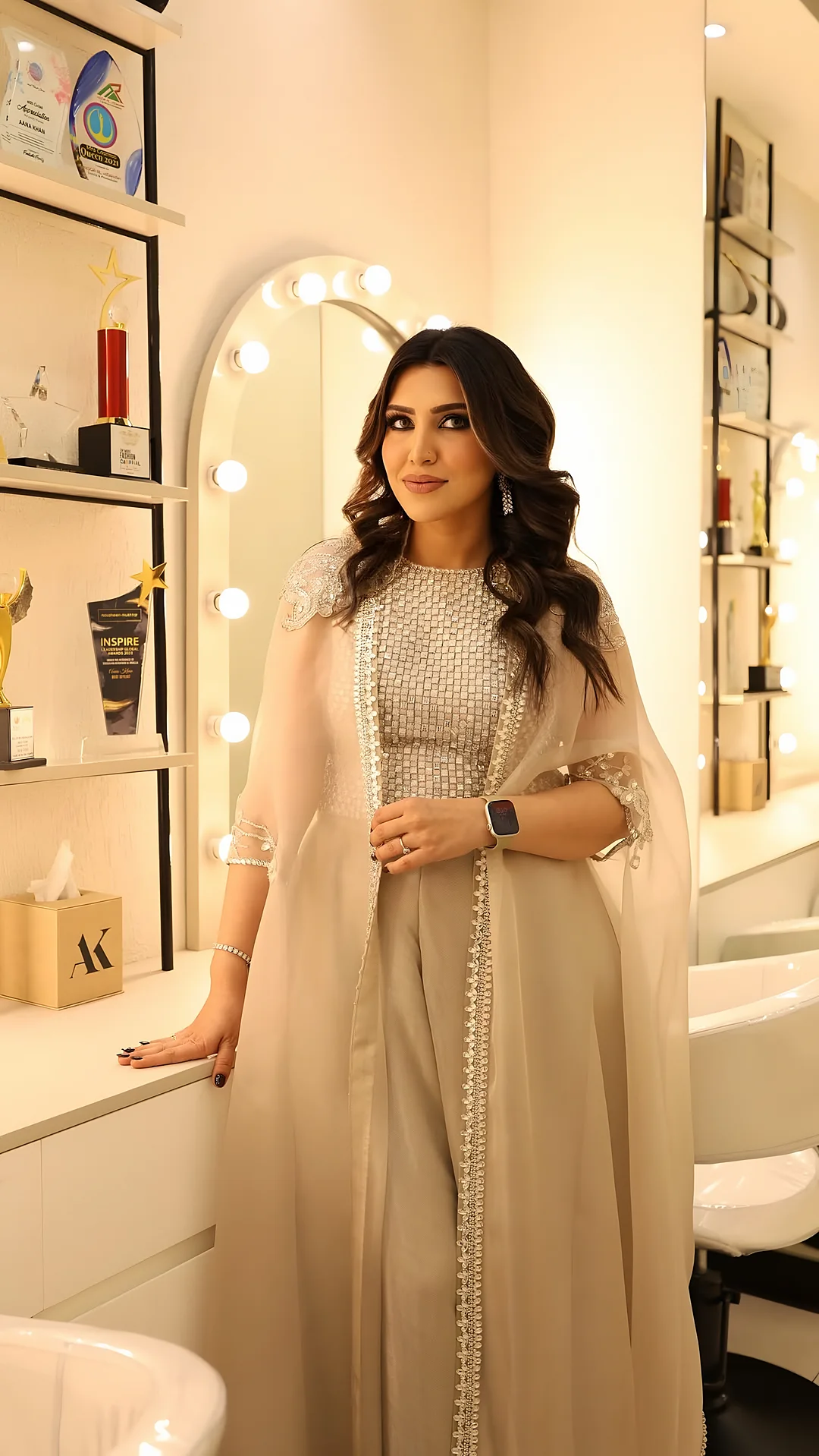 Aana Khan in her studio